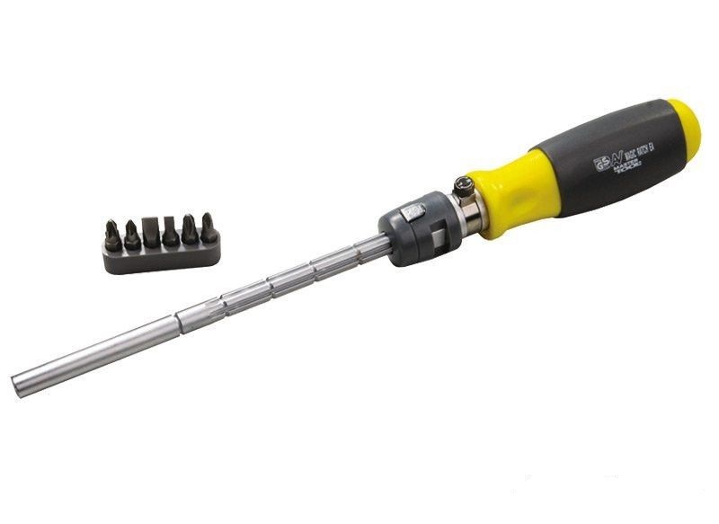 Ручной инструмент Отвёртка с трещоткой MASTERTOOL 40-0601 MagicRatch +6 насадок
