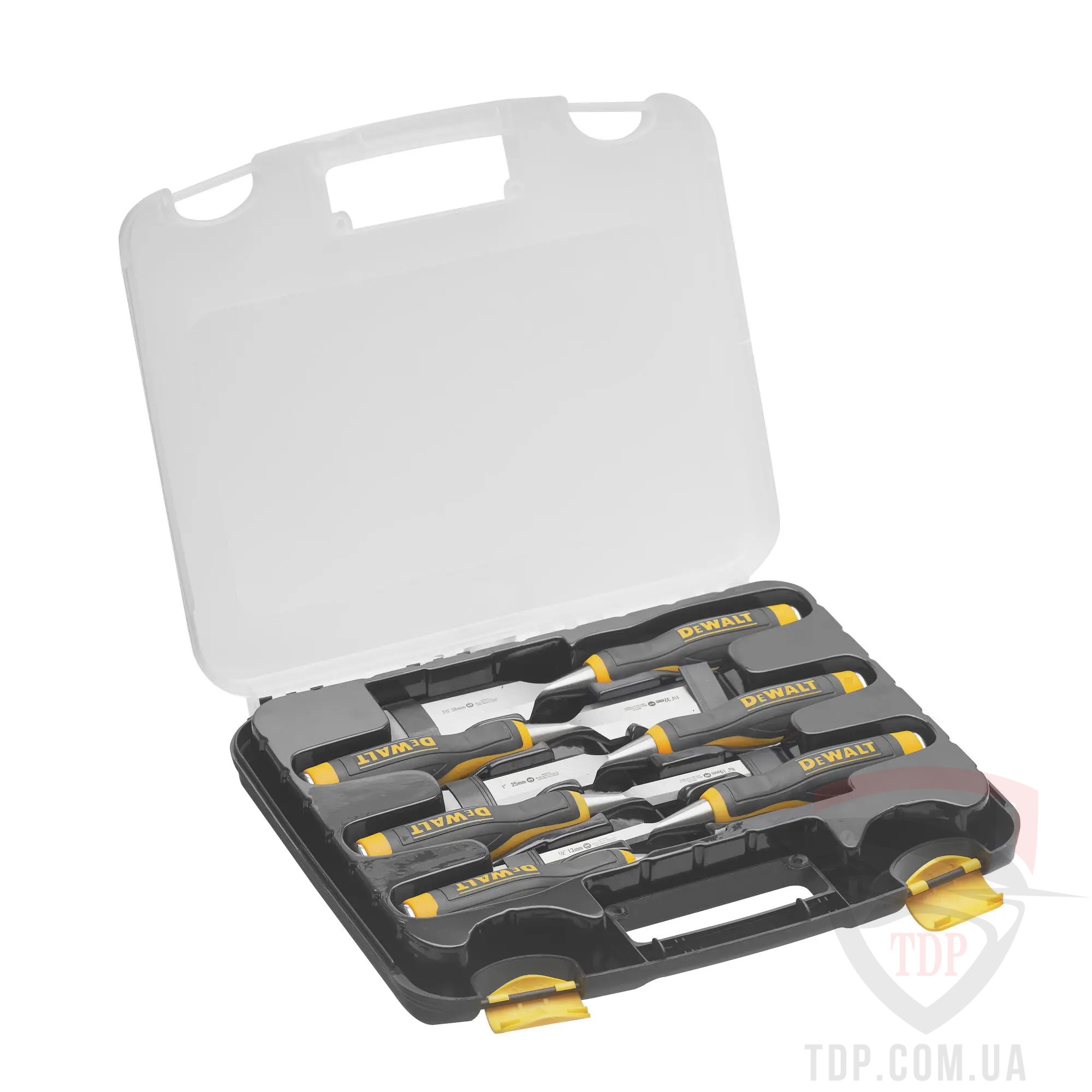 Стамески Набір стамесок DeWALT 4 шт пластиковий кейс (DWHT16852-9)