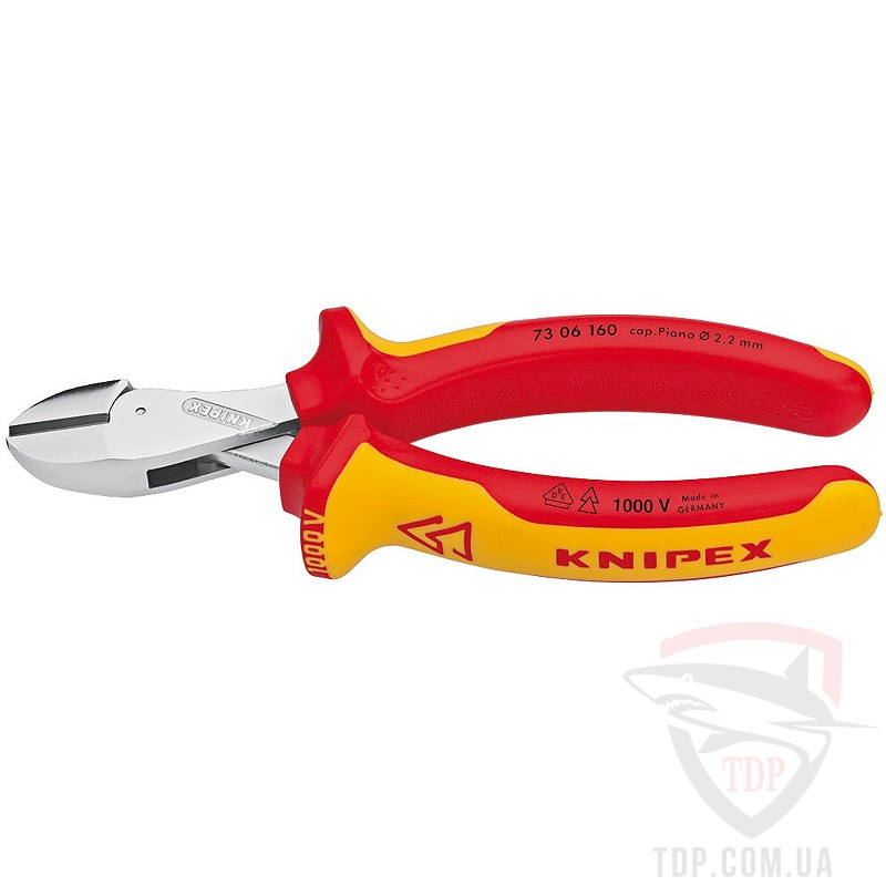 Ручной инструмент Кусачки боковые Knipex 160 мм (73 06 160)
