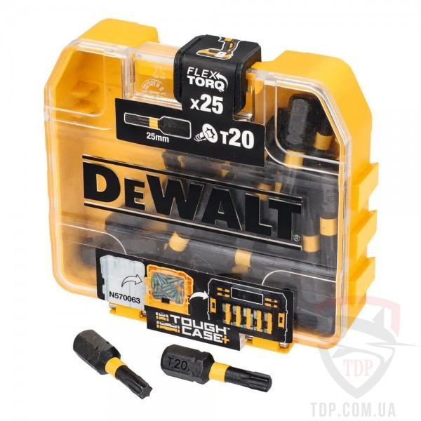 Биты и адаптеры Набор бит DeWALT T20 25 мм 25 шт (DT70557T)