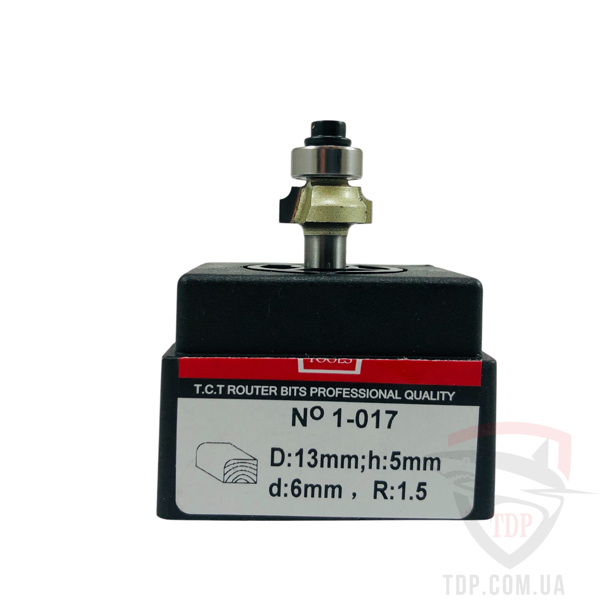 Фреза кромкова калювальна VATZO 1017 D13 d6 L46 h5 R1.5 - Фото №3