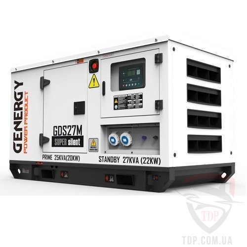 Генератор дизельний GENERGY GDS27M 22кВт (240210090) - Фото №2