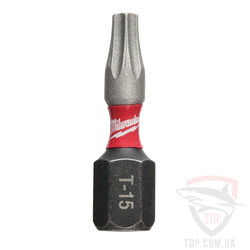 Биты и адаптеры Біта Milwaukee Shockwave 30xLife TX15 25мм 2 шт (4932430872)