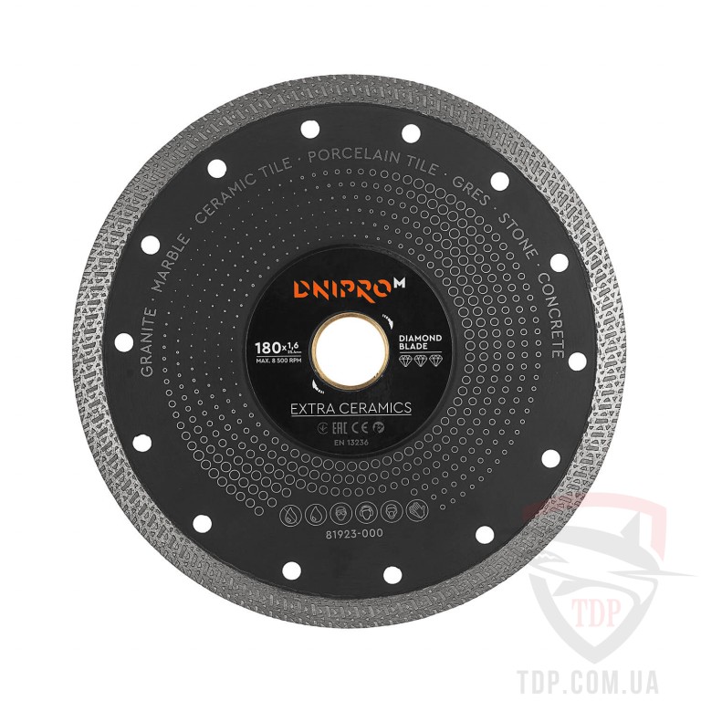 Алмазный диск Dnipro-M Extra-Ceramics 180х25.4х1.6 мм