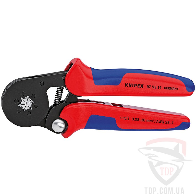 Ручной инструмент Инструмент для опрессовки контактных гильз Knipex с боковой установкой (97 53 14)