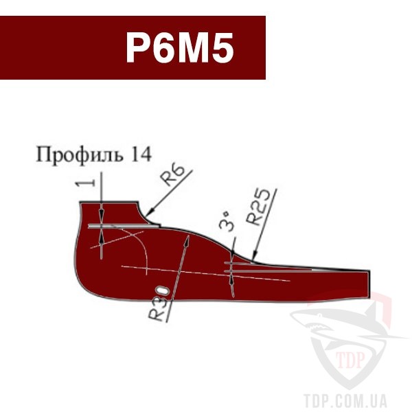 Фреза для изготовления филенки VATZO P6M5 200х32 №14 левая