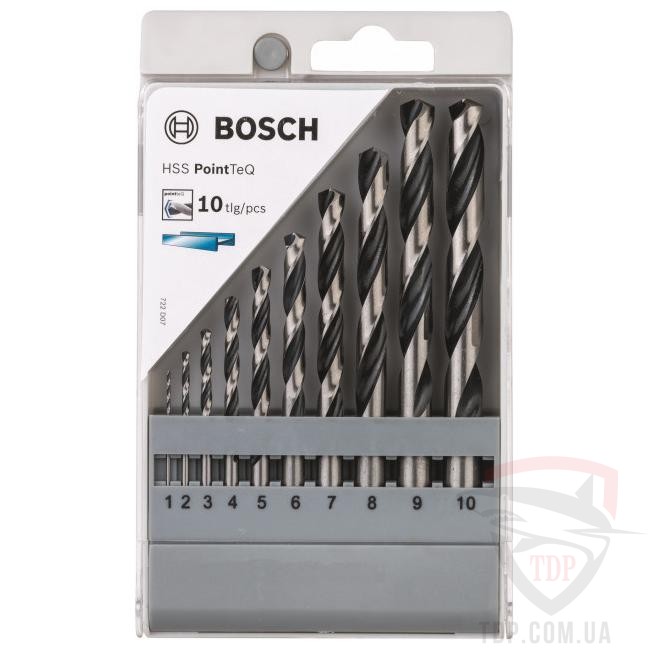 Наборы сверл Набор сверел Bosch 1-10 мм PointTeq (2608577348)