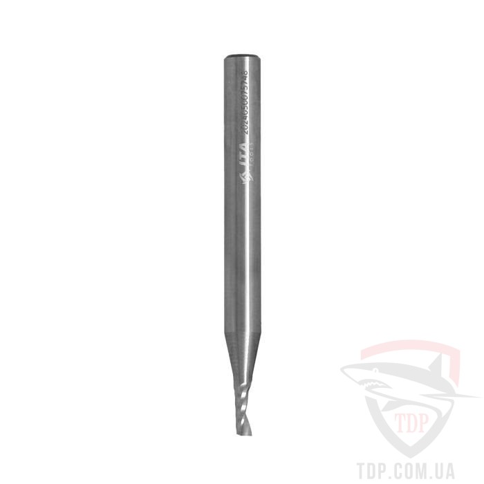 Фрезы для ЧПУ Фреза спіральна однозуба Ita Tools D3 d6 L60 h7 (ST36.03.007.060.06R)