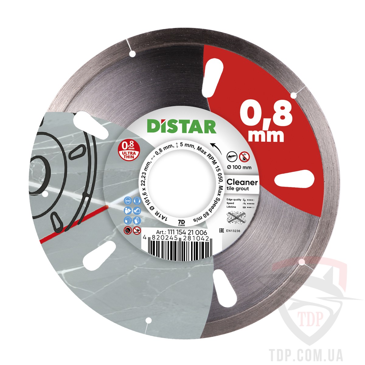 Алмазный инструмент Круг алмазный отрезной Distar Cleaner 100x22.23 мм (11115421006)
