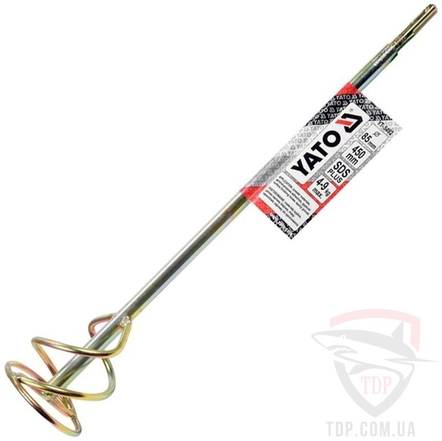 Міксер для будівельних сумішей YATO 85x450мм SDS-Plus (YT-5492)