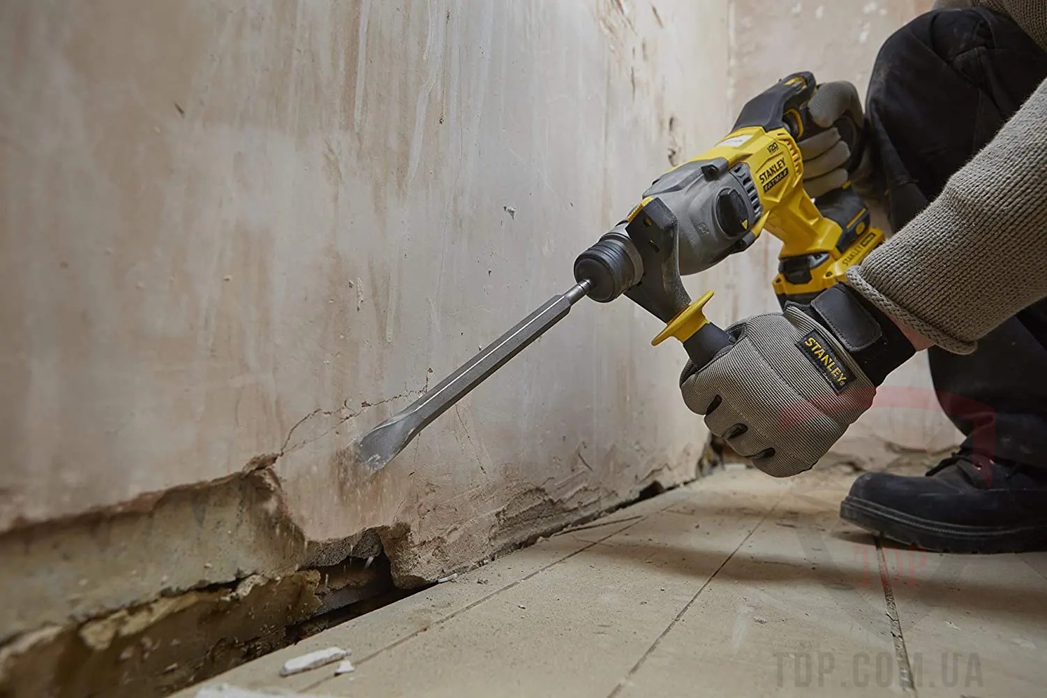 Перфоратор акумуляторний STANLEY FatMax SDS-Plus Li-Ion 18В (SFMCH900M22) - Фото №3