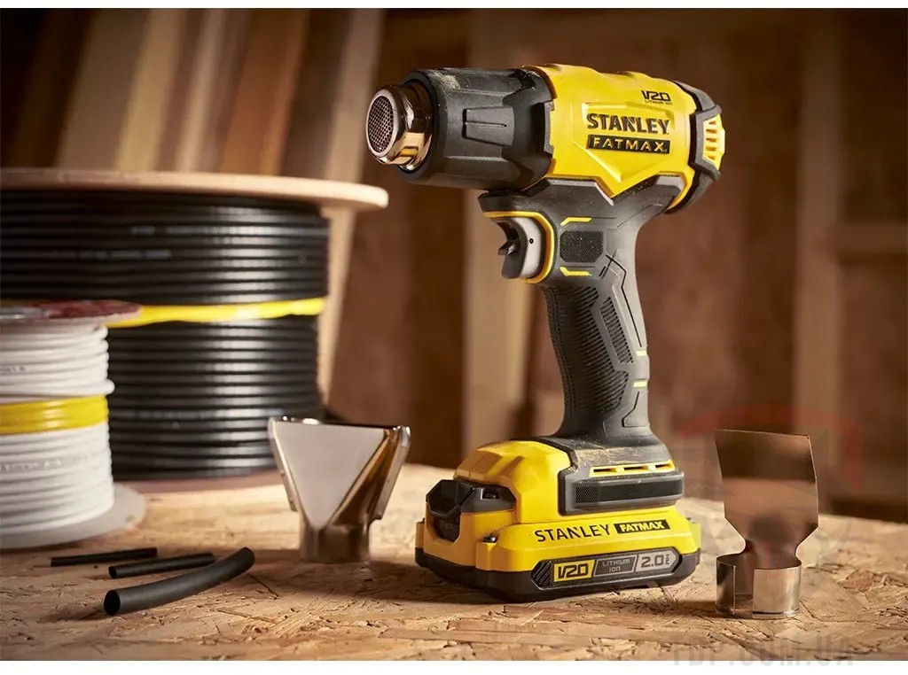 Фен будівельний акумуляторний STANLEY FatMax Li-Ion 18В (SFMCE530B) - Фото №2