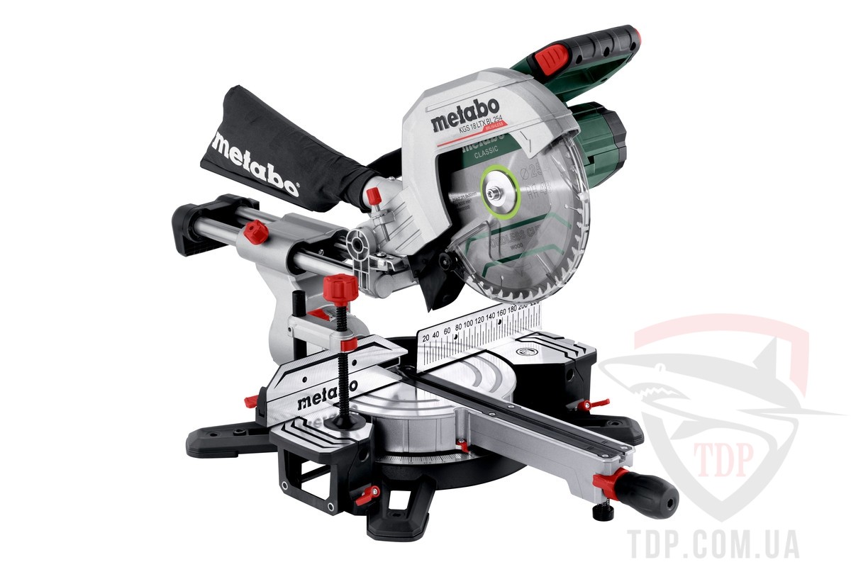 Акумуляторна торцювальна пила Metabo KGS 18 LTX BL 254 (614254850)