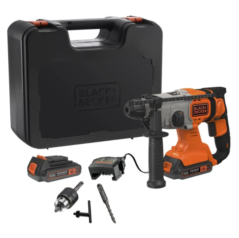 Электроинструмент Перфоратор аккумуляторный BLACK+DECKER 18 В (BCD900E2K)