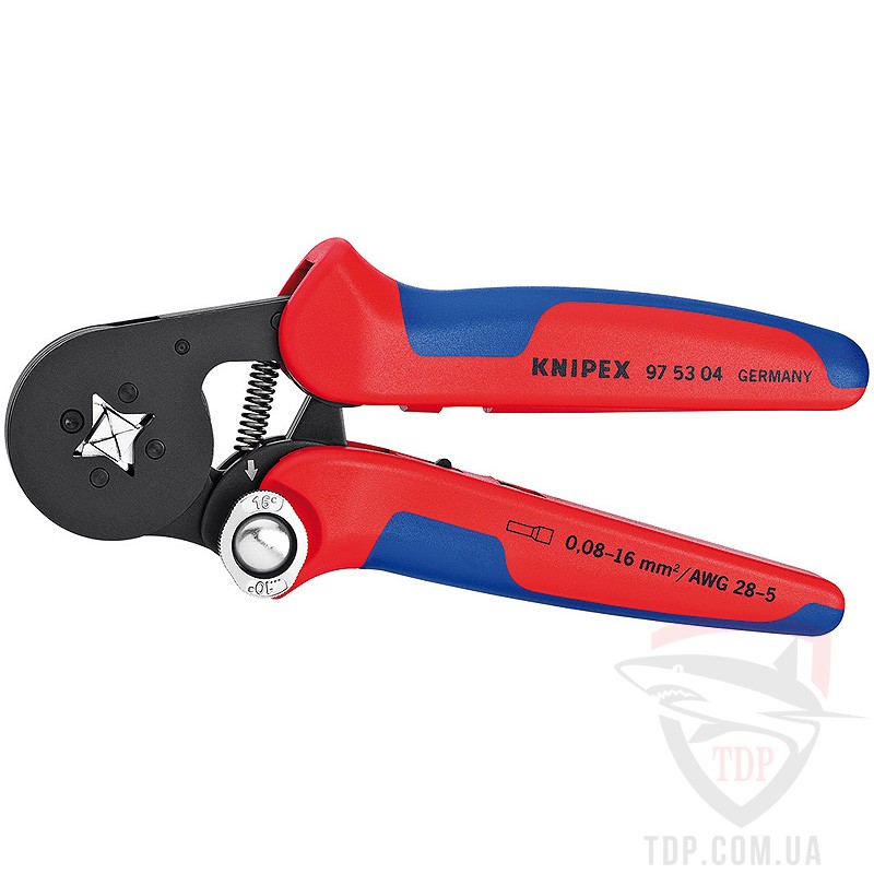 Ручной инструмент Инструмент для опрессовки контактных гильз Knipex с боковой установкой (97 53 04)