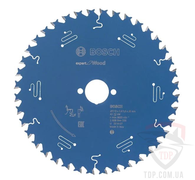 Оснастка Пильний диск по дереву Bosch 210x30x40z K2.4/1.6 Expert for Wood