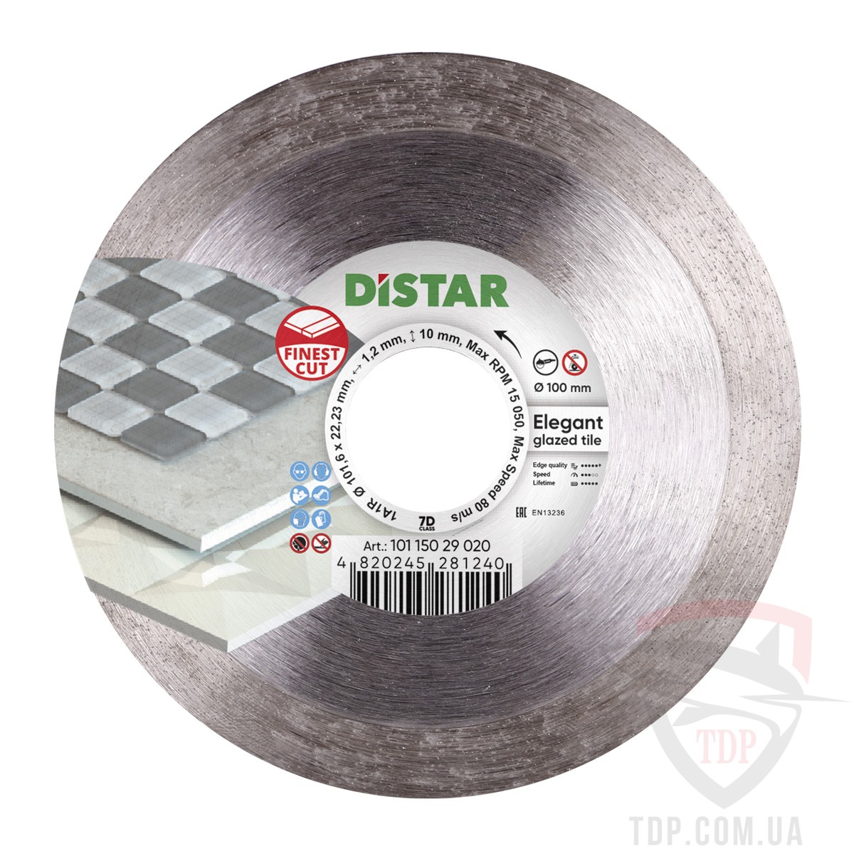 Алмазный инструмент Диск алмазный отрезной Distar Elegant 100x22.23x1.2 (10115029020)