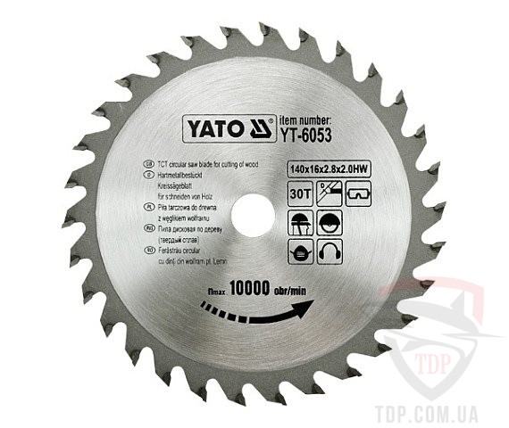 Пильный диск по дереву Yato 140x16x30z (YT-6053)