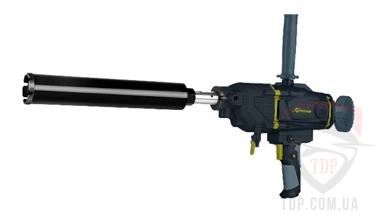Ручной инструмент Дрель алмазного бурения TITAN 2000 Вт (PDAKB120)