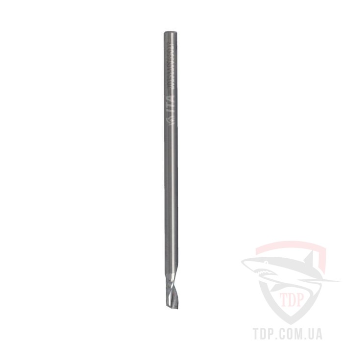 Фрезы для ЧПУ Фреза спіральна однозуба Ita Tools D3 d3 L60 h6 (ST01.03.006.060.03R)