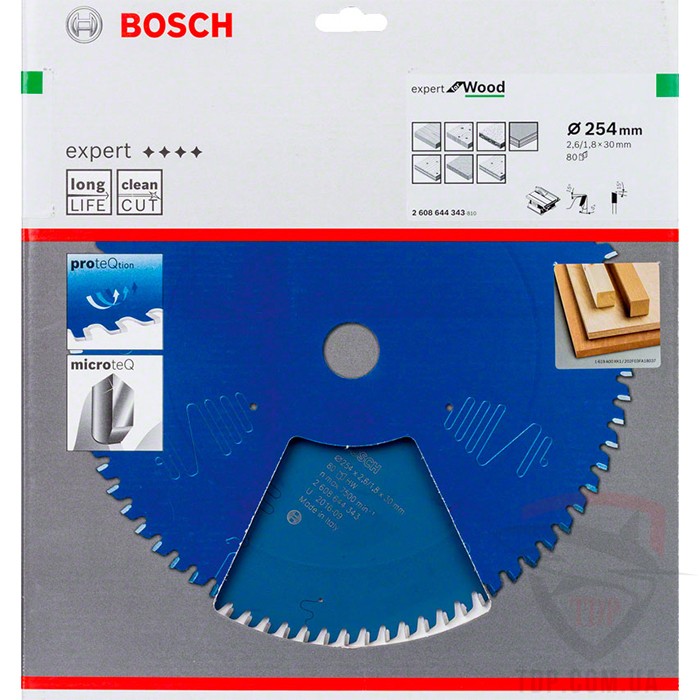 Пильний диск по дереву Bosch 254x30x80z K2.6/1.8 Expert for Wood - Фото №2