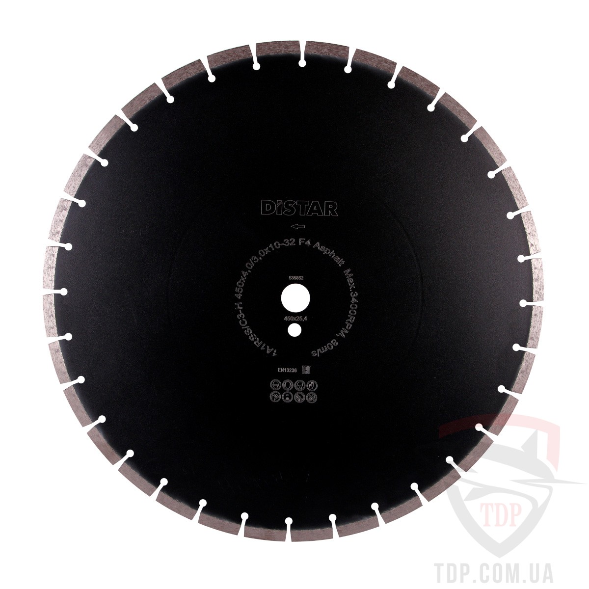 Алмазный инструмент Круг алмазний відрізний Distar Asphalt 1A1RSS 450x25.4x4 (10170085106)