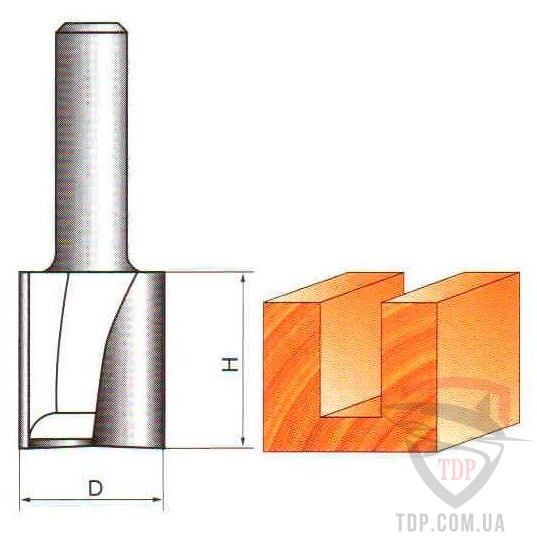 Оснастка Фреза пазова пряма Sekira Industry D28 d12 L60 h30 (307-283-12i)