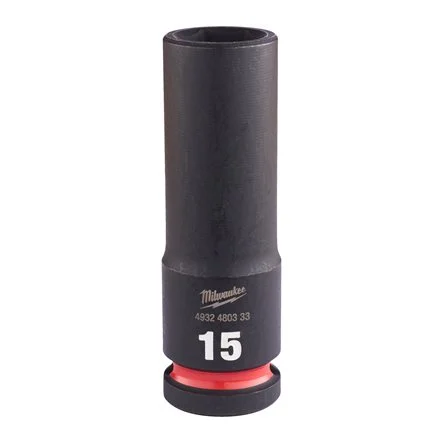 Ручной инструмент Головка MILWAUKEE Shockwawe 1/2" 15мм подовжена (4932480333)