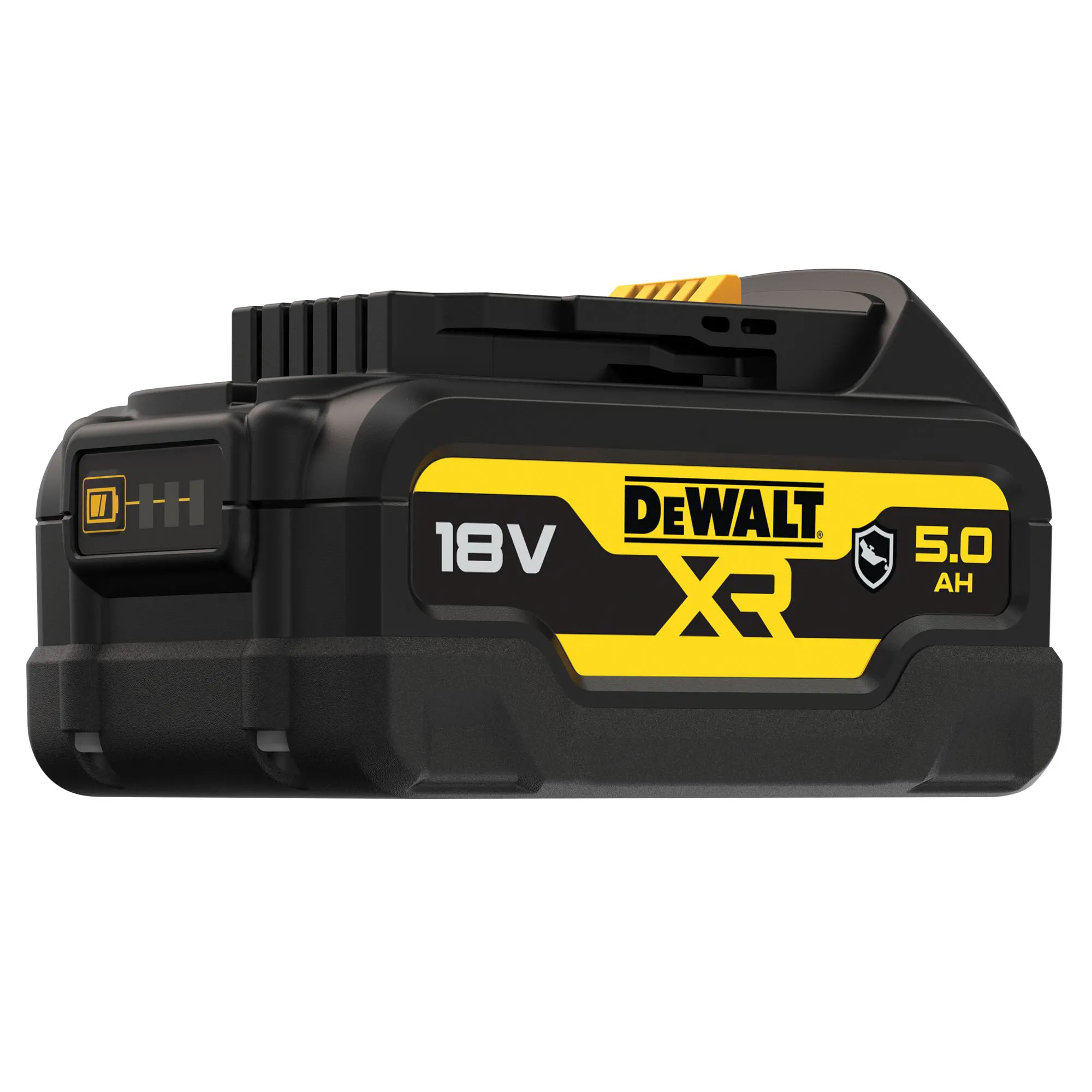 Акумуляторна батарея DeWALT, 18 В XR Li-lon GFN блок - Glass Filled Nylon (нейлон армований скловолокном) 5 Аг, вага 0.72 кг - Фото №3