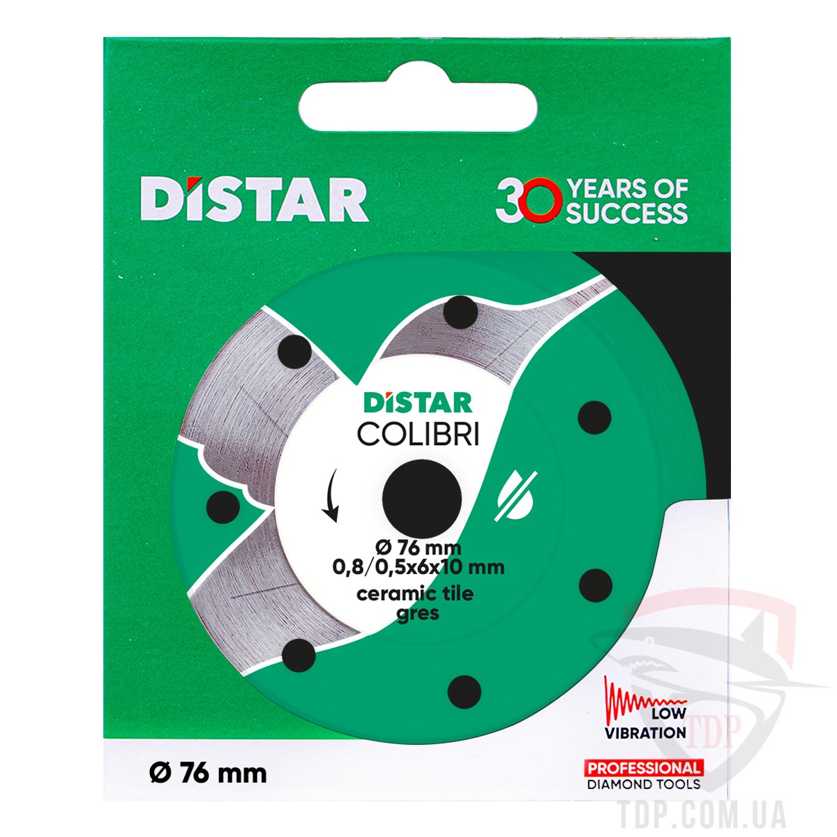 Алмазний диск по кераміці Distar Colibri 76x10x0.8мм (11139053029) - Фото №6