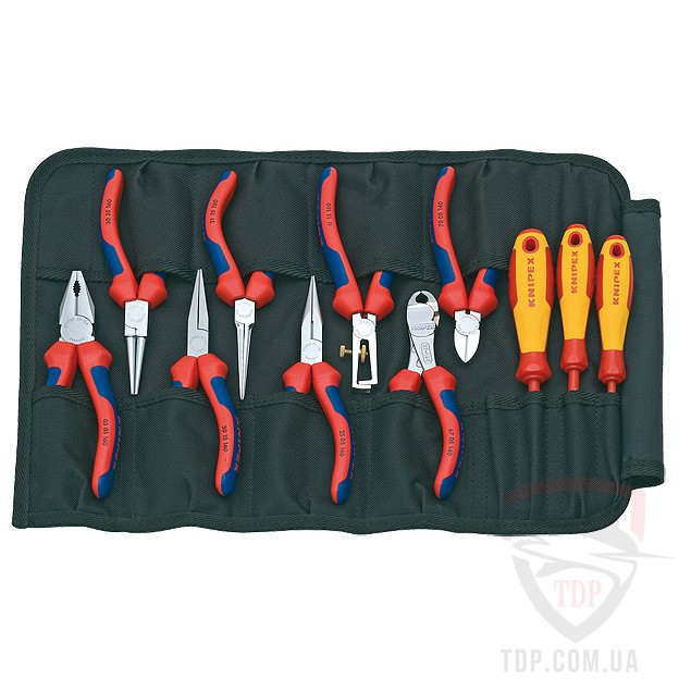 Набор инструментов Knipex в мягком планшете 11 предметов (00 19 41)