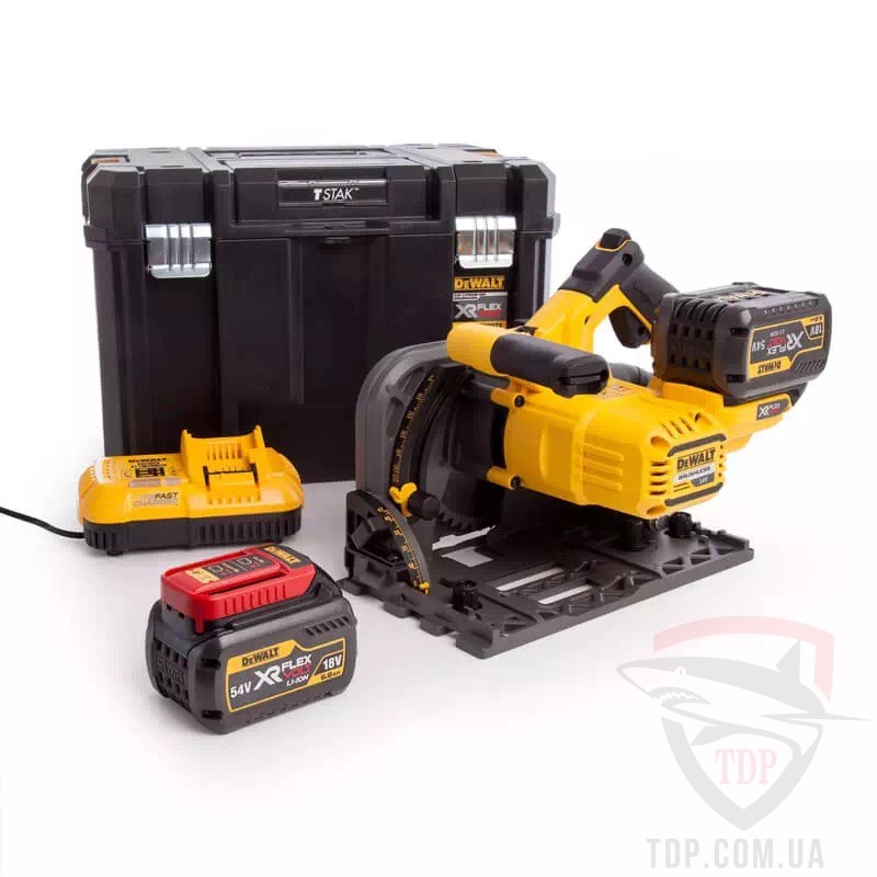 Пила дискова занурювальна акумуляторна DeWALT XR FLEXVOLT Li-lon (DCS520T2)