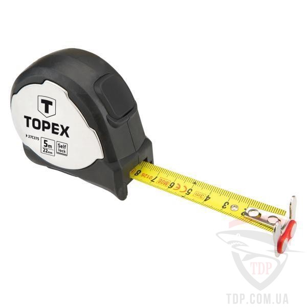 Измерительная техника Рулетка Topex 5мх22 мм магнит (27C375)