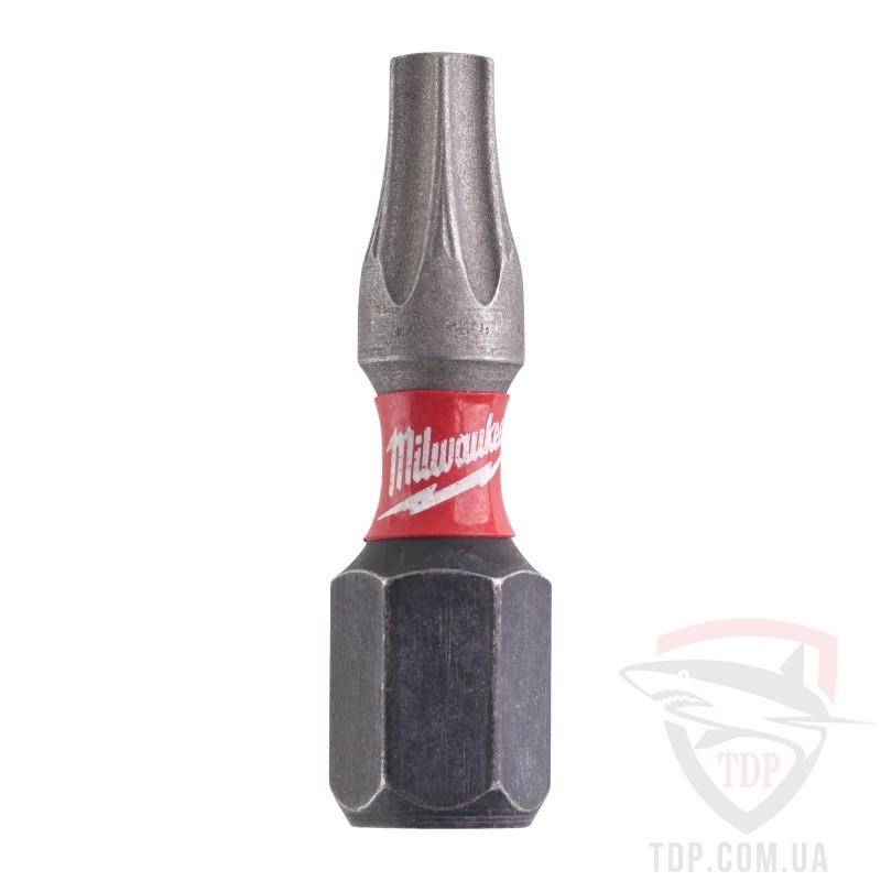 Биты и адаптеры Біта Milwaukee Shockwave 30xLife TX20 25мм 2шт (4932430874)
