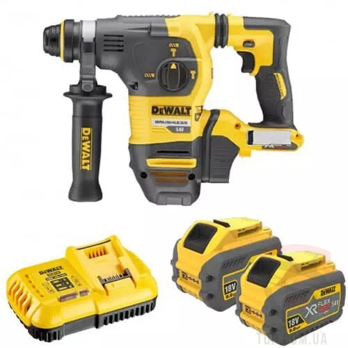 Перфоратор акумуляторний DeWALT SDS PLUS 54В (DCH333X2) - Фото №3