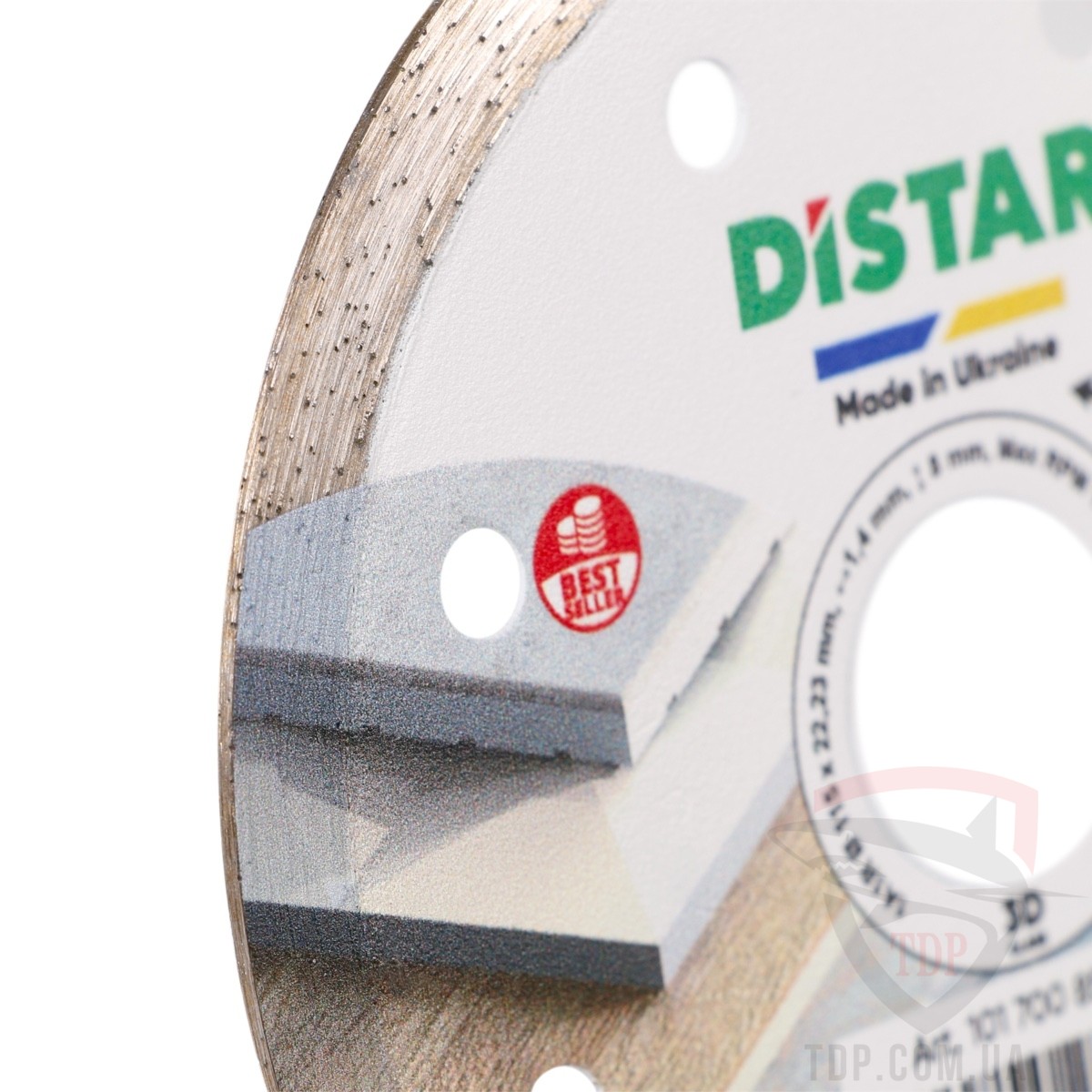 Диск алмазний по керамограніту Distar Ceramic 115x1.4x8x22.23мм (10170085072) - Фото №3