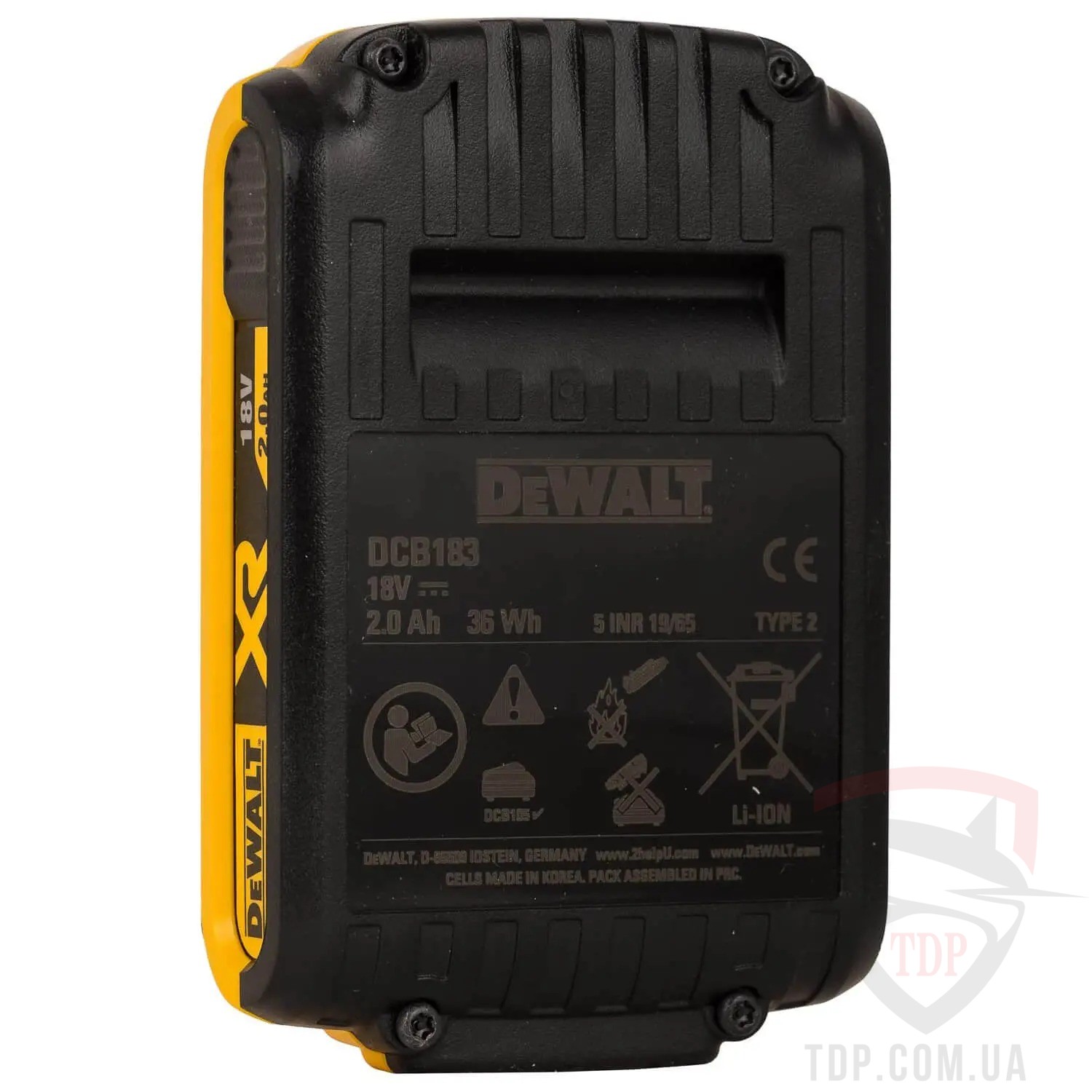 Акумуляторна батарея DeWALT Li-Ion 18В 2 Аг (DCB183) - Фото №3