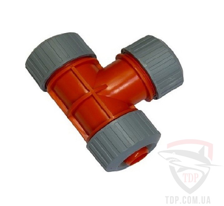 Коннекторы Тройник цанговый MASTER TOOL для шланга 3/4" (92-9060)