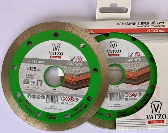 Алмазный инструмент Диск алмазный по граниту Vatzo Granite 1A1R 230x22.2x10 (820601CGRu)
