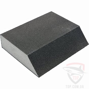 Губка шліфувальна трапецевидна VOREL 125x90x65мм P220 (8308)