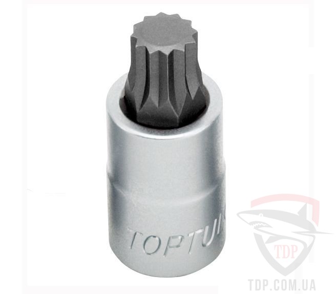 Головка с битой SPLINE M8х55 мм 1/2" TOPTUL (BCHA1608)   