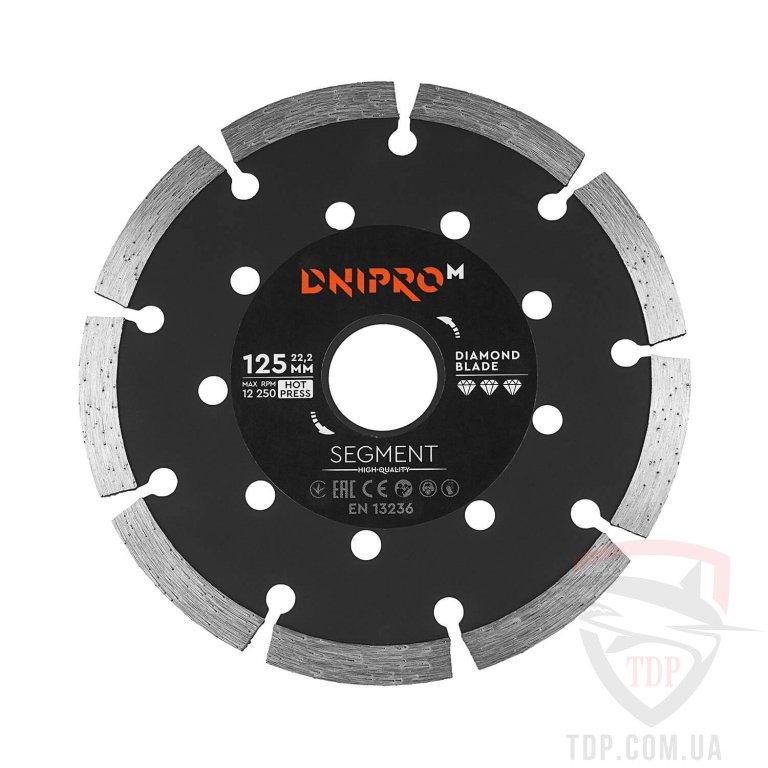 Алмазные диски Алмазный диск Dnipro-M Segment 125х22.2 мм