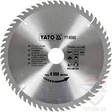 Оснастка Пильный диск по дереву Yato 210x30x60z (YT-6068)
