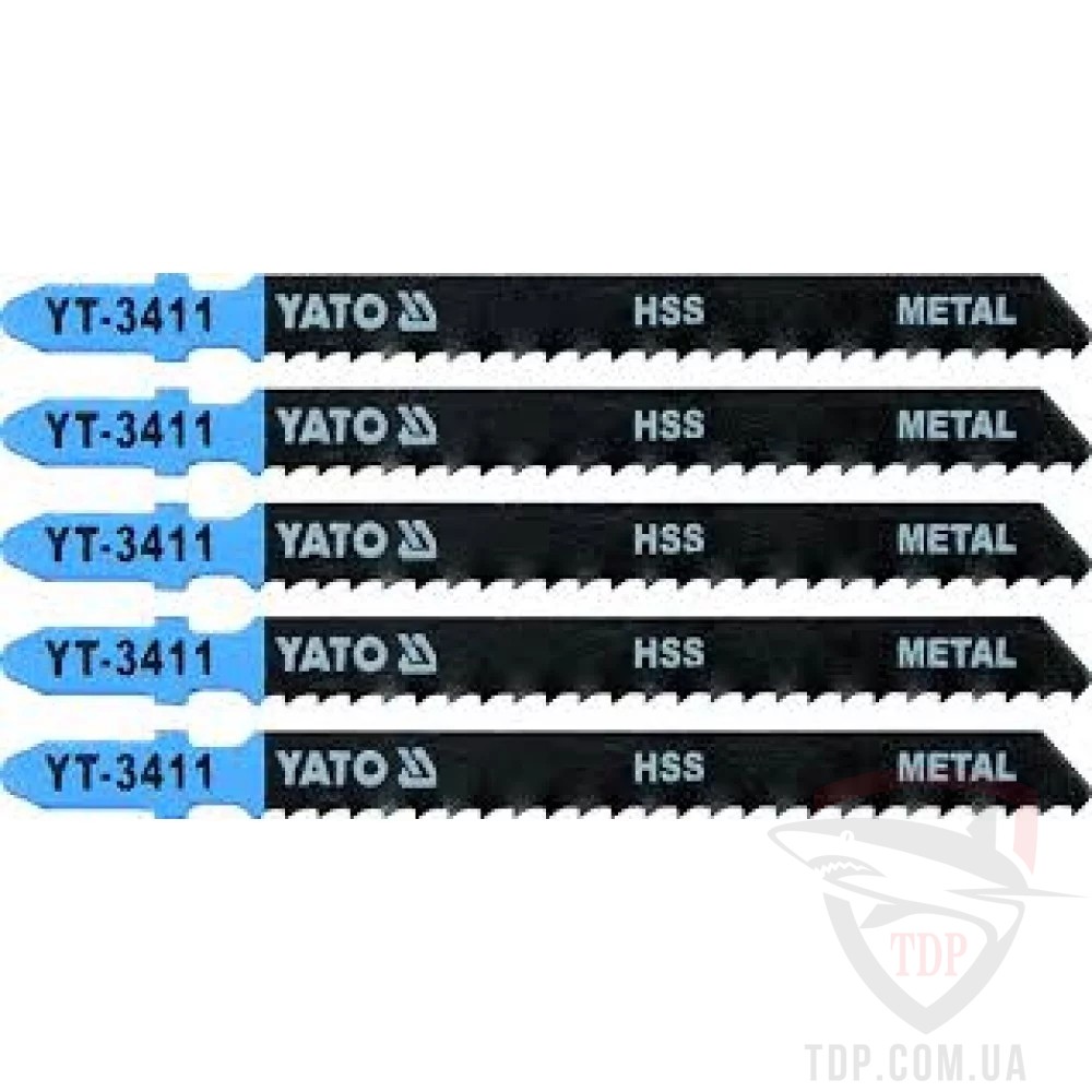 Пилки для лобзика YATO по металу 8TPI 100 мм 5 шт (YT-3411)