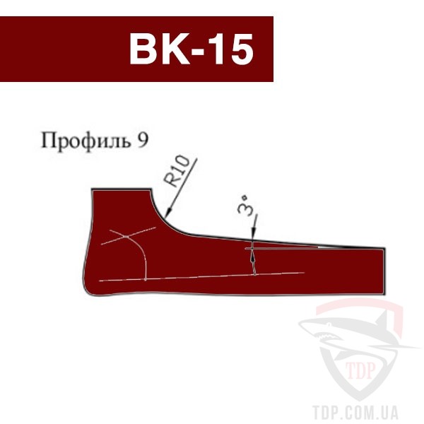 Фреза для изготовления филенки VATZO ВК-15 160х32 №9 правая