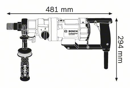 Дрель алмазного сверления Bosch GDB 180 WE (0601189800) - Фото №2