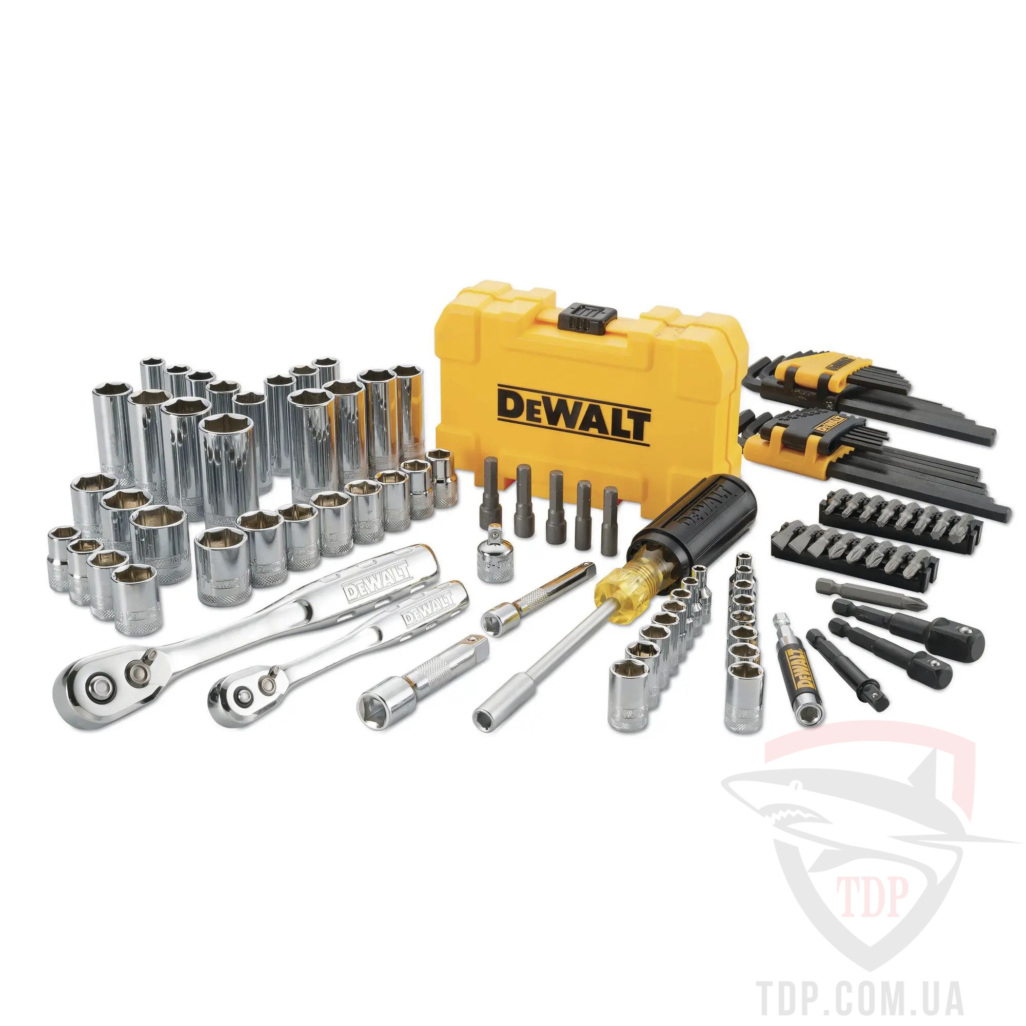 Набір інструментів DeWALT 1/4" та 3/8" 108 предметів (DWMT73801-1)