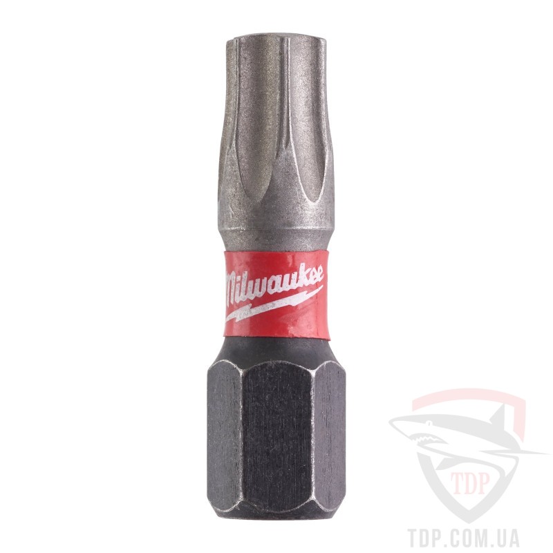 Биты и адаптеры Біта Milwaukee Shockwave 30xLife TX30 25мм 2 шт (4932430885)