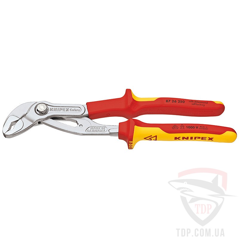 Ручной инструмент Высокотехнологичные сантехнические клещи Knipex Cobra VDE с электроизоляцией (87 26 250)