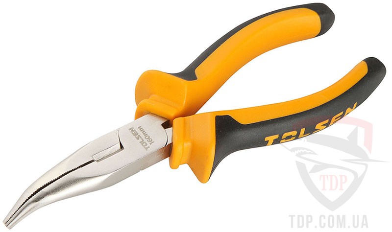 Длинногубцы TOLSEN изогнутые 160 мм (T10008)